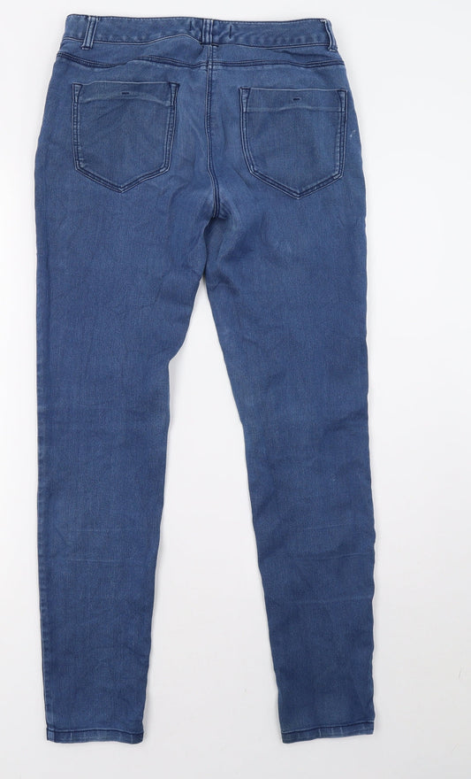 South Womens Blue Denim Skinny Jeans Size 10 L30 in