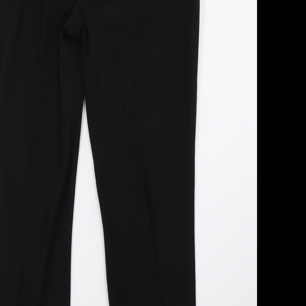 Womens UK Size 12 Marks and Spencer Regular Fit Black Trousers