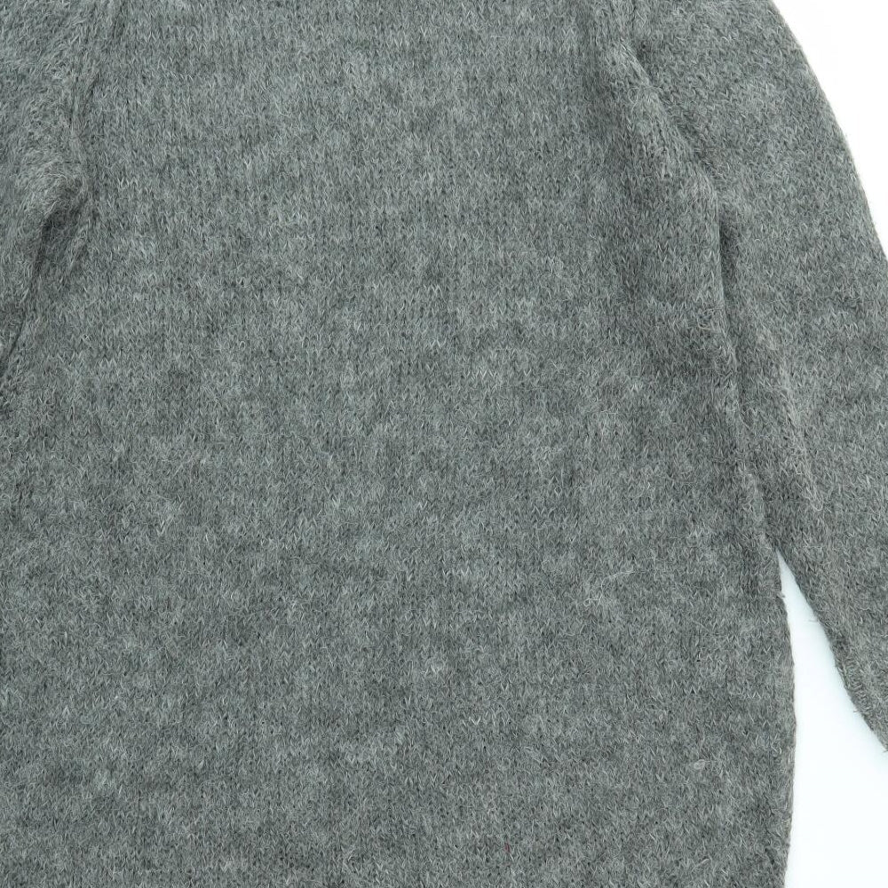 Womens UK Size XS Monki Grey Pullover Jumper