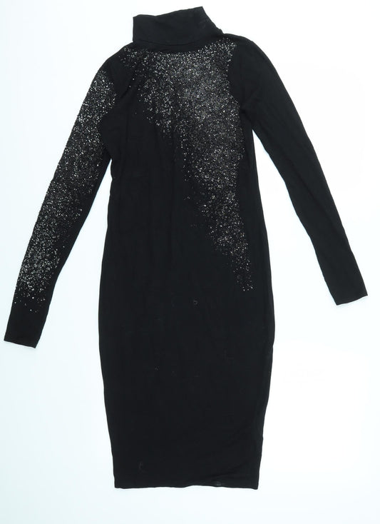 ASOS Womens Black Bodycon Size 8