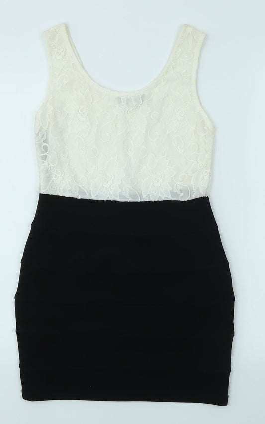 CAMEO ROSE Womens Multicoloured Bodycon Size S