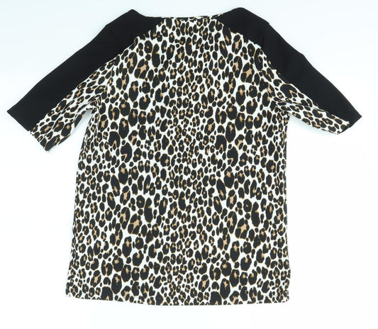 NEXT Womens Multicoloured Animal Print Basic Blouse Size 8