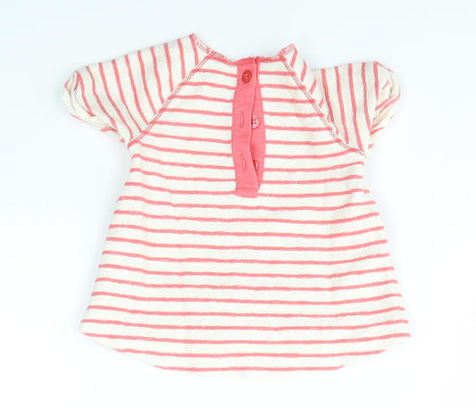 NEXT Baby Multicoloured Striped Basic T-Shirt Size 0-3 Months