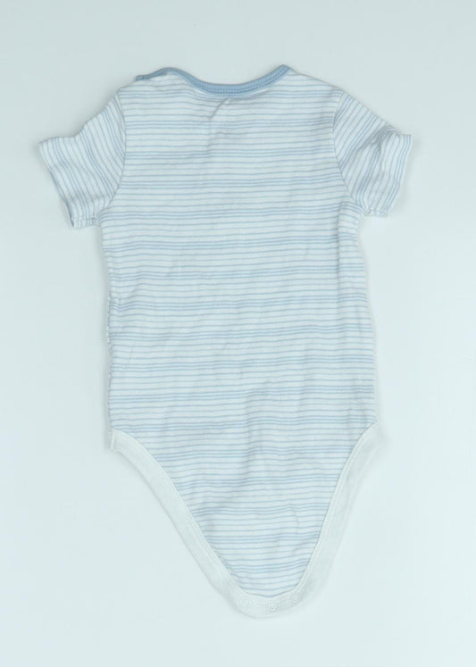RENE ROFE Baby Multicoloured Striped Babygrow One-Piece Size 3-6 Months
