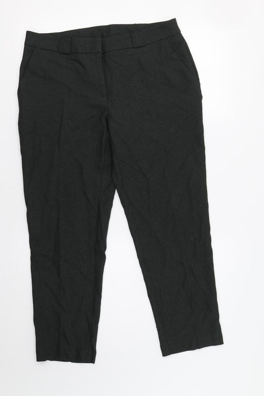 Womens UK Size 12 Dorothy Perkins Regular Fit Dress Pants Green Trousers