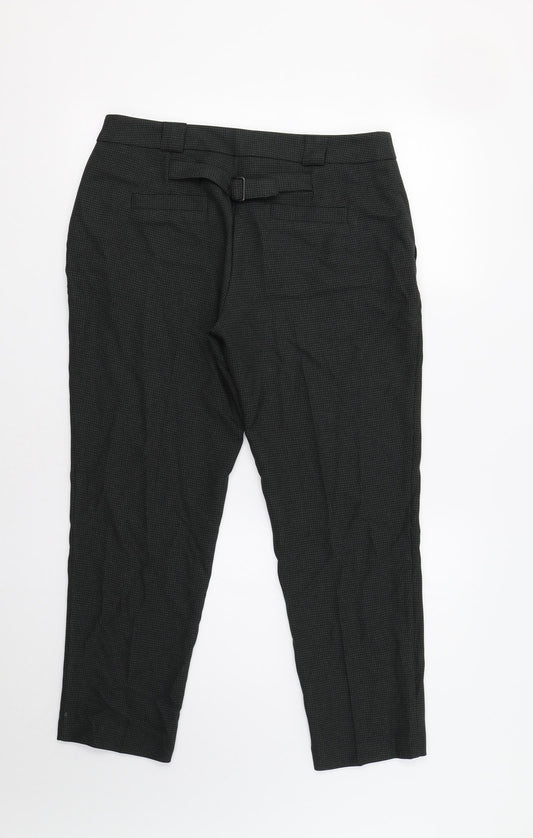 Womens UK Size 12 Dorothy Perkins Regular Fit Dress Pants Green Trousers