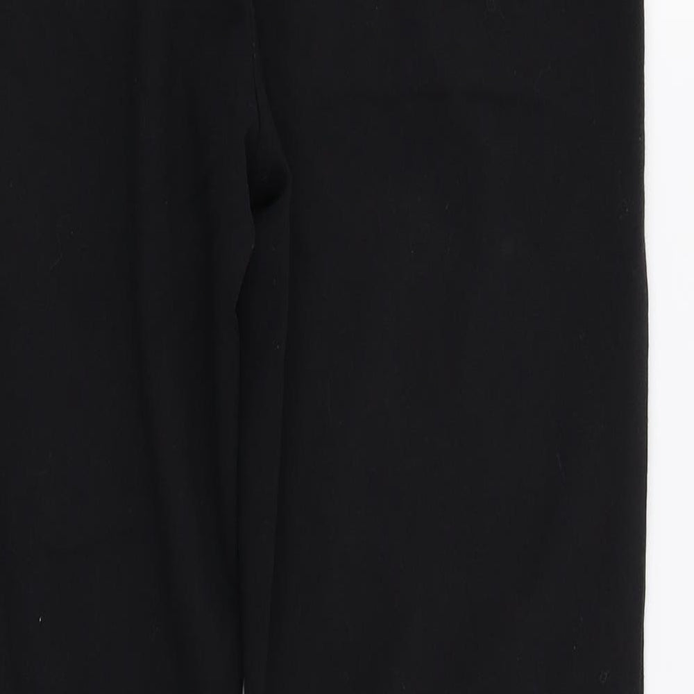 Womens UK Size 10 M&S Regular Fit Dress Pants Black Trousers