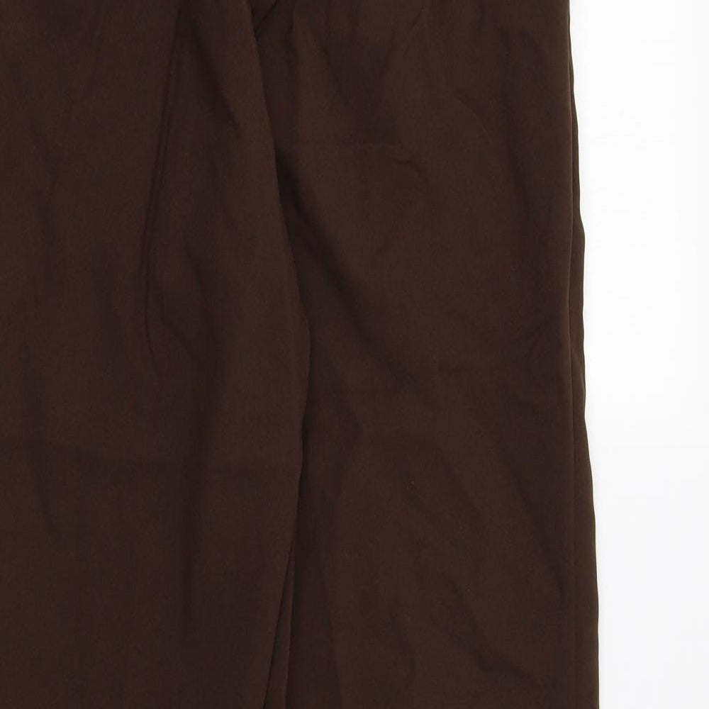 Womens UK Size 16 Damart Regular Fit Brown Trousers