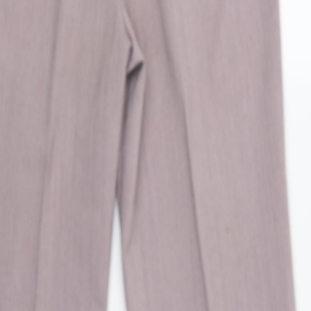 Womens UK Size 14 Berkertex Regular Fit Dress Pants Pink Trousers
