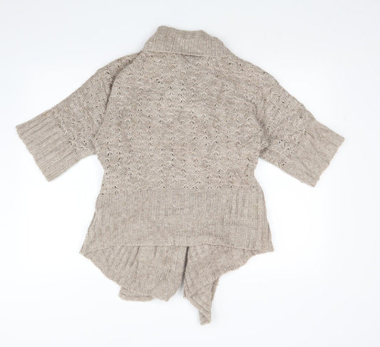 New Look Womens Brown Cardigan Jumper Size 12
