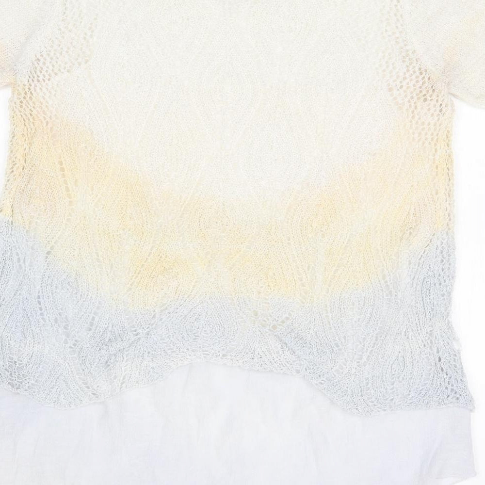Parkhurst Womens Multicoloured Striped Basic T-Shirt Size S