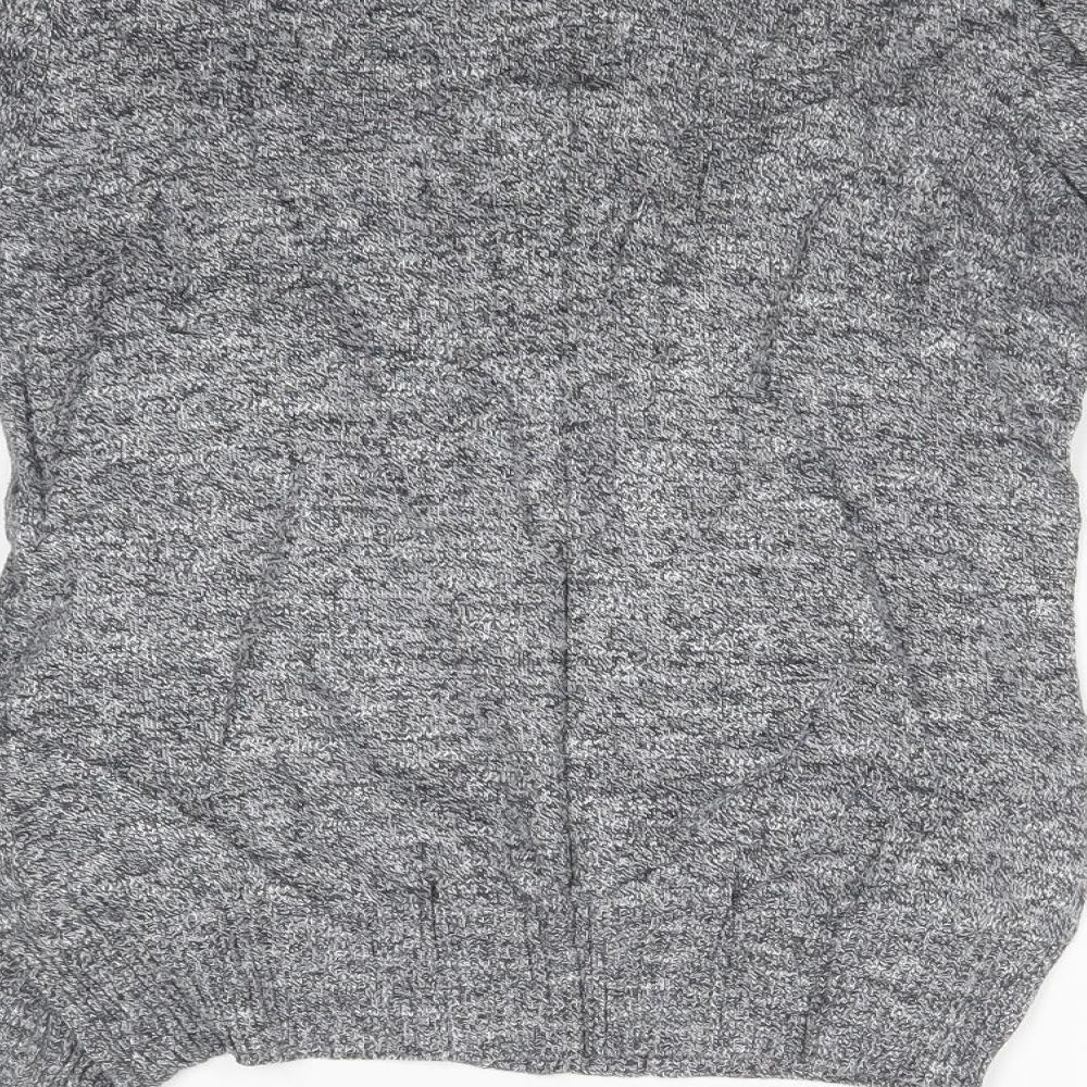 Womens UK Size 8 H&M Grey Cardigan Jumper