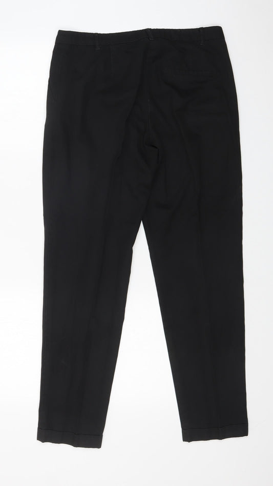 Womens UK Size 31 in H&M Regular Fit Black Trousers
