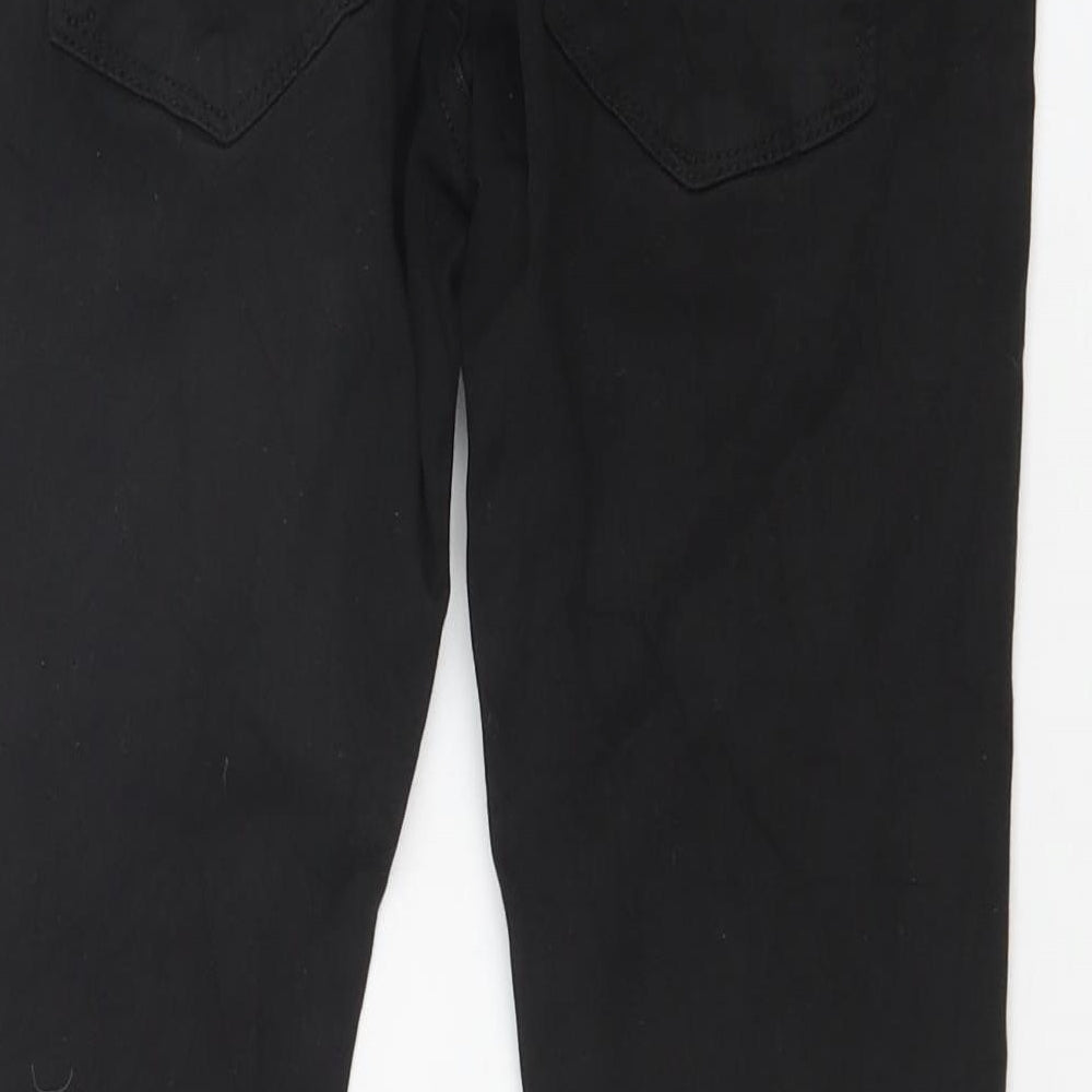 NEVER DENIM Womens Black Skinny Jeans Size 28 in L23 in