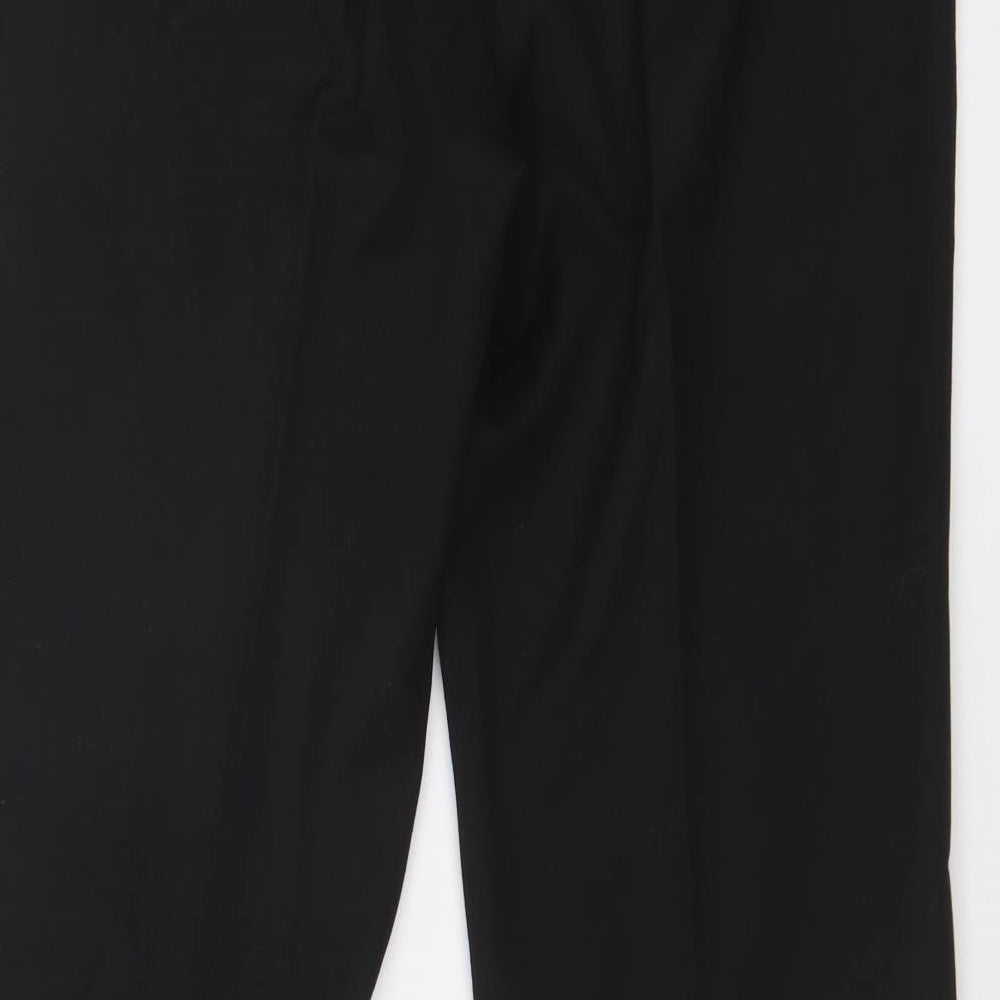 Womens UK Size 12 Street One Regular Fit Black Trousers