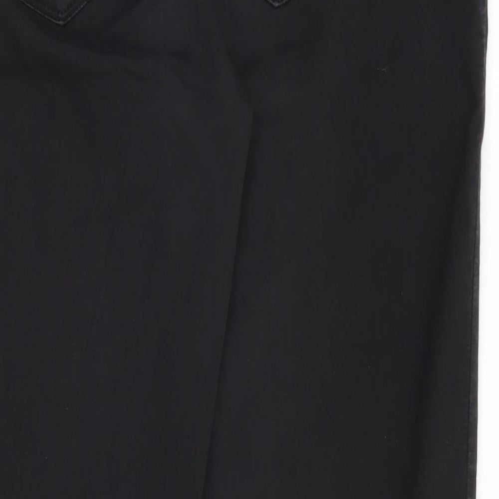 New Look Womens Black Trousers Size 14 L24 in