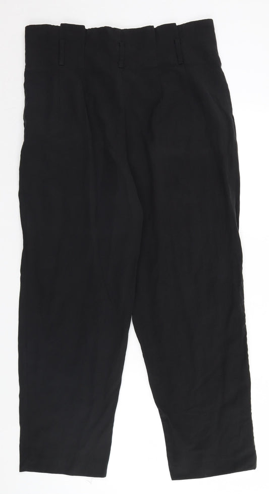 Womens UK Size 16 H&M Regular Fit Black Trousers
