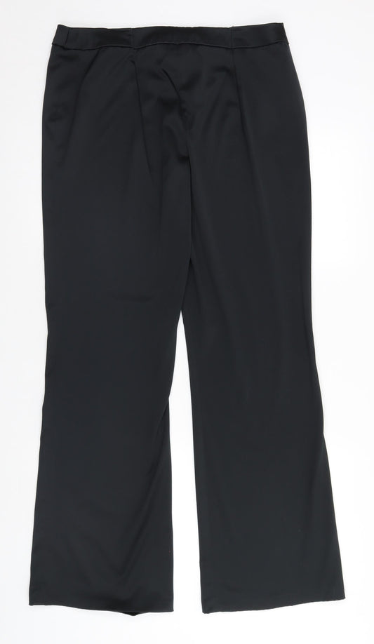 George Womens Black Trousers Size 16 L28 in