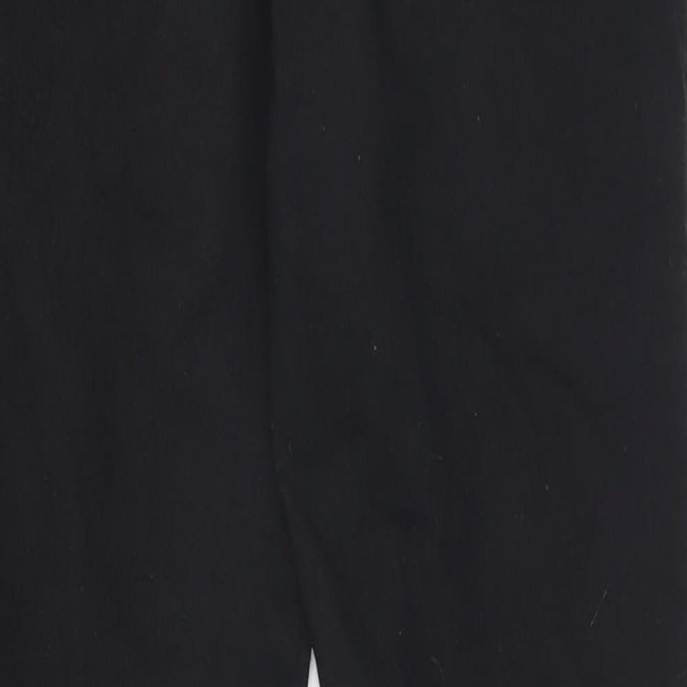 PRETTYLITTLETHING Womens Black Straight Jeans Size 8 L26 in