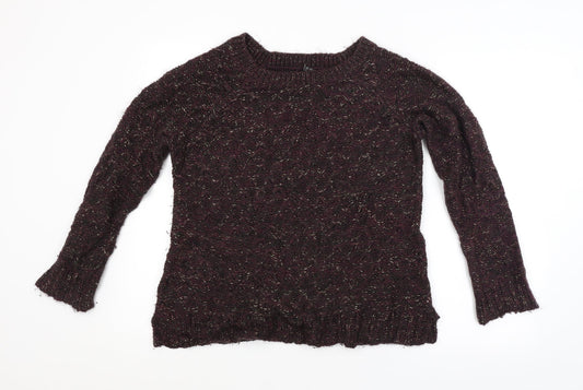 Womens UK Size 14 Atmosphere Purple Pullover Jumper