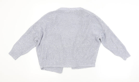 Womens UK Size 12 M&S Blue Cardigan Jumper