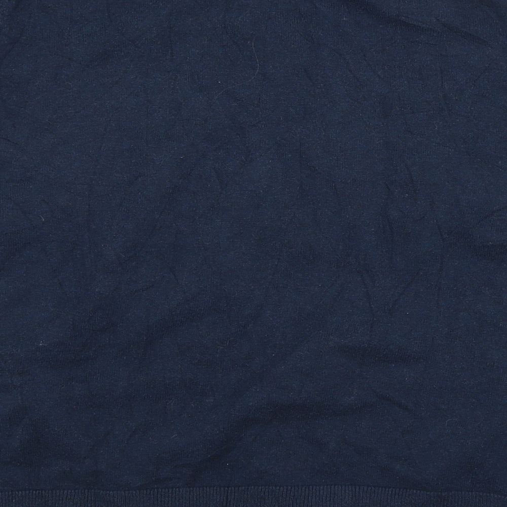 NEXT Mens Blue Check Pullover Jumper Size L