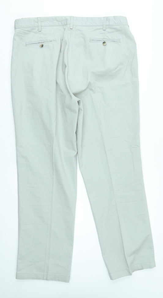 Cotton Traders Womens Grey Chino Trousers Size 40 L31 in