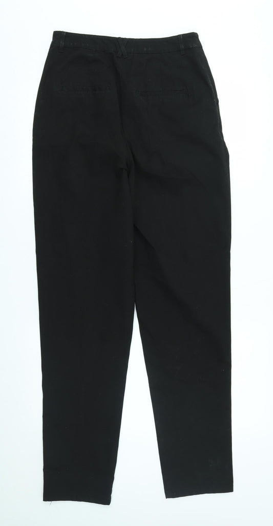 Womens UK Size 10 ASOS Regular Fit Black Trousers