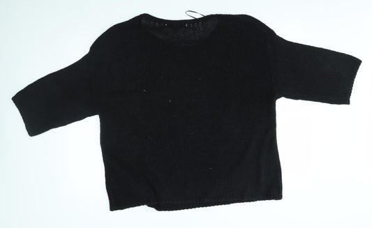 Womens UK Size 16 Miss Selfridge Black Pullover Jumper