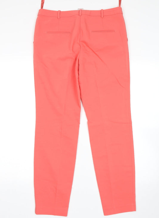 Womens UK Size 10 NEXT Regular Fit Pink Trousers