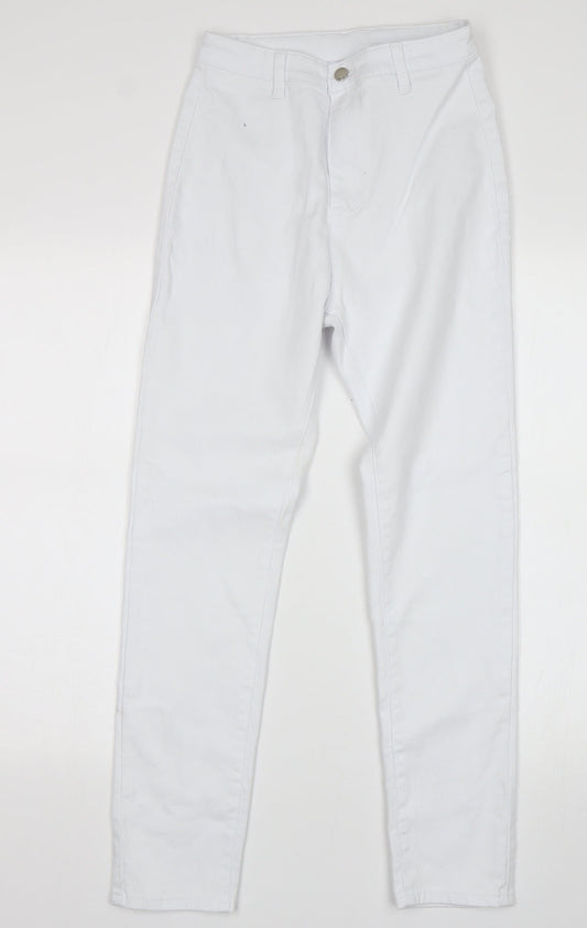 SHEIN Womens White Skinny Jeans Size 6 L27 in