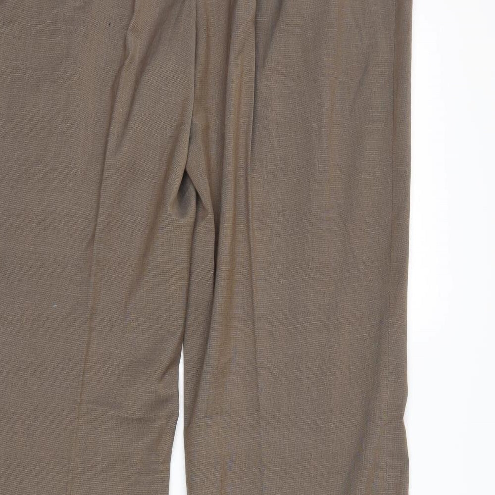 Womens UK Size 14 NEXT Regular Fit Brown Trousers