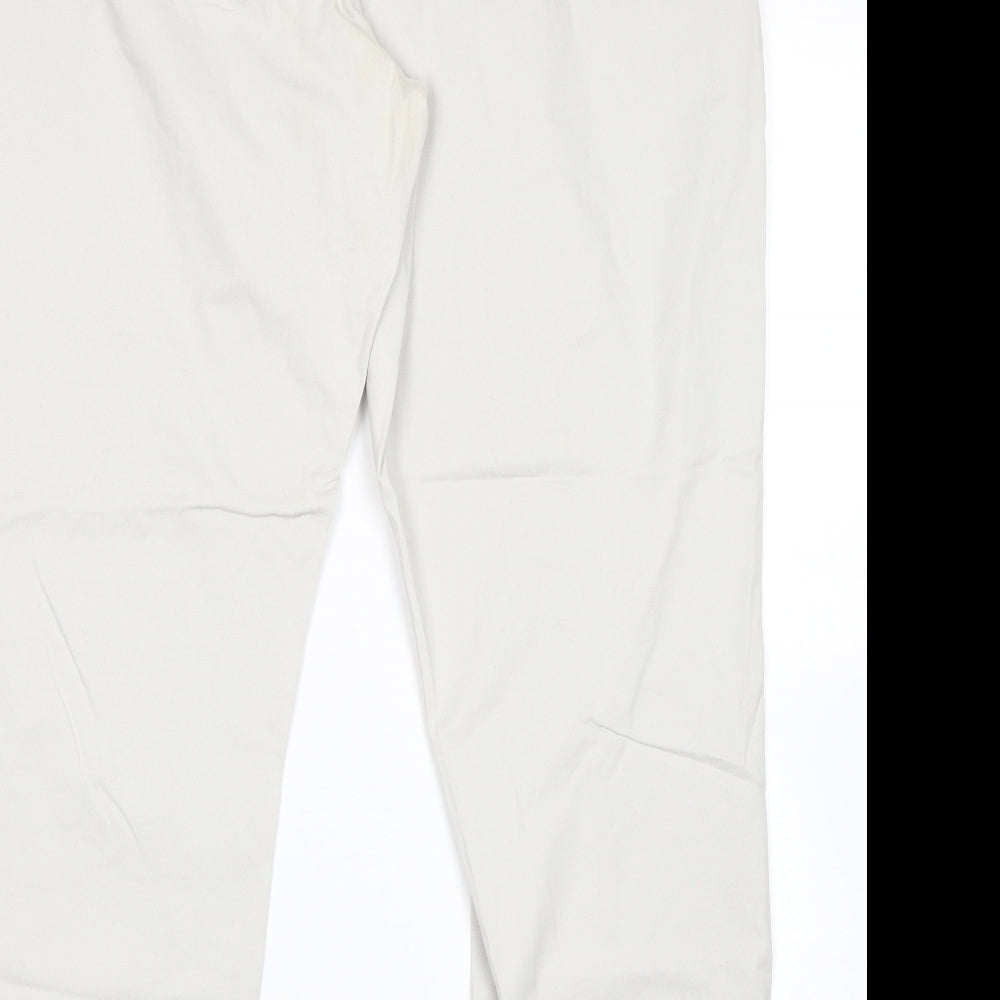 BM Womens Beige Chino Trousers Size 18 L28 in