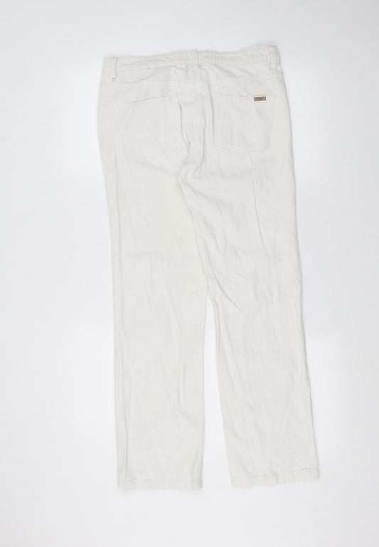 NEXT Womens White Skinny Jeans Size 10 L27 in