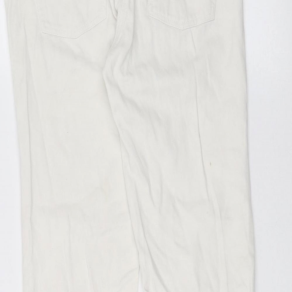 NEXT Womens White Skinny Jeans Size 10 L27 in