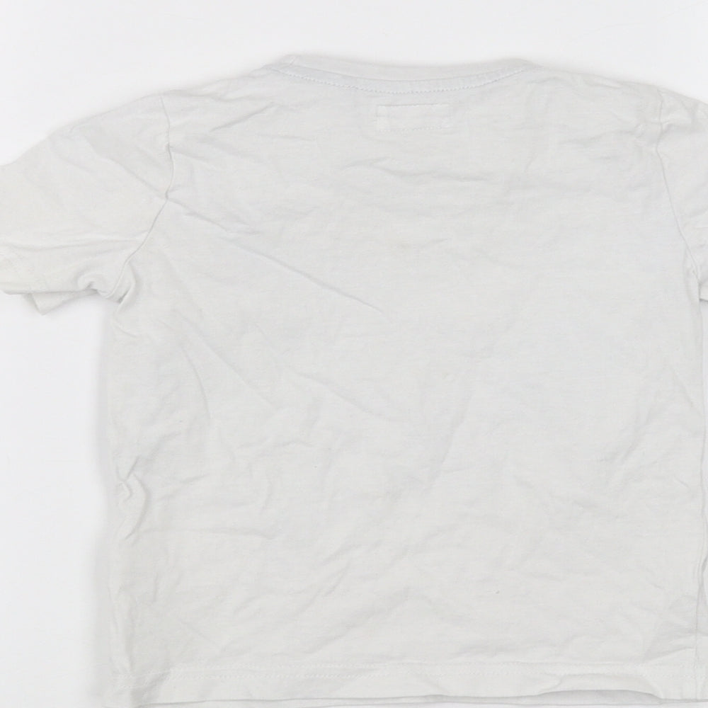 TU Boys White Basic T-Shirt Size 3 Years