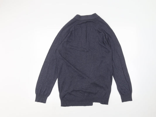 George Womens Blue Cardigan Jumper Size 14