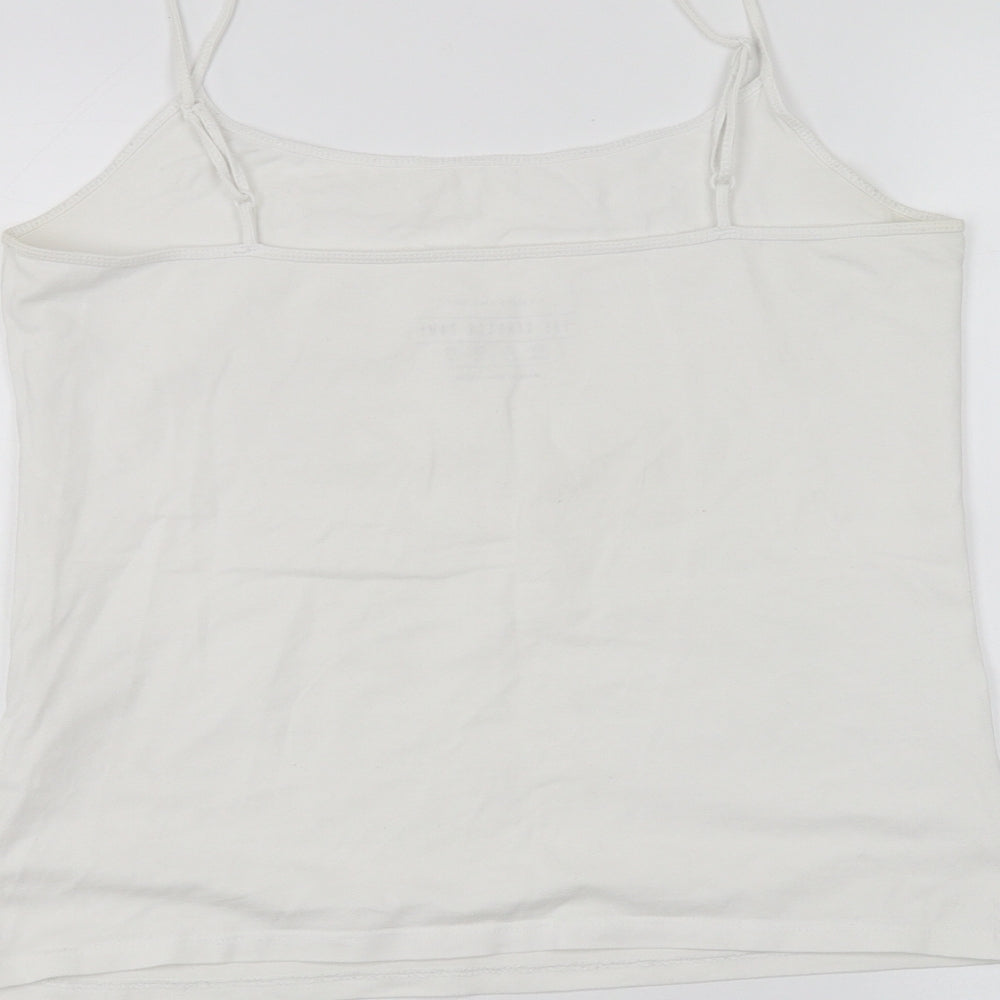 Womens UK Size 16 Atmosphere White Basic T-Shirt