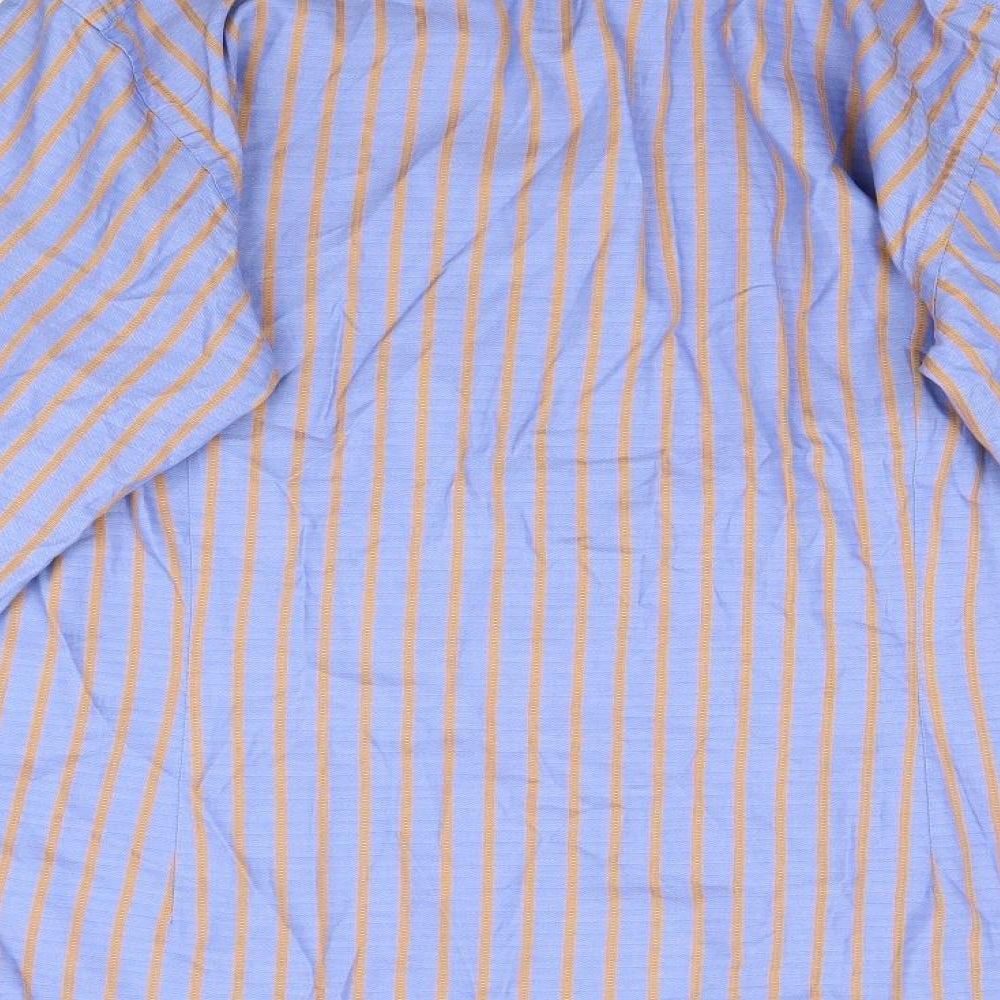 Mens UK Size M Hawes & Curtis Purple Button-Up Long Sleeve Casual Shirt
