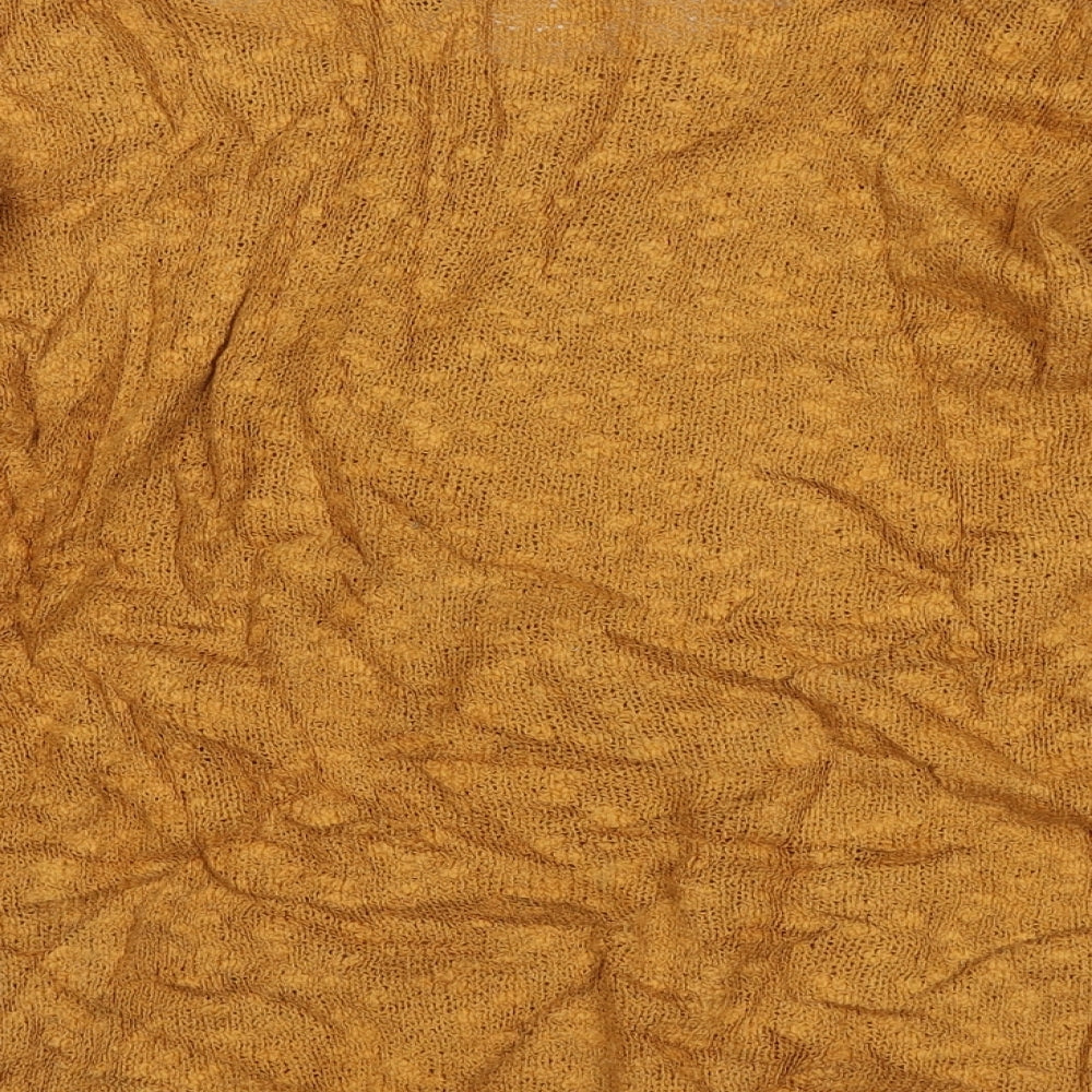 FOREVER 21 Womens Yellow Knit Pullover Jumper Size S