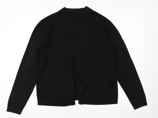 Womens UK Size 14 BHS Black Cardigan Jumper