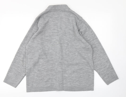 Womens UK Size L Care Grey Cardigan Jumper