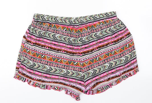 Atmosphere Womens Pink Striped Hot Pants Shorts Size 8