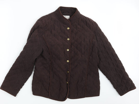 Womens UK Size One Size CC Brown Puffer Jacket