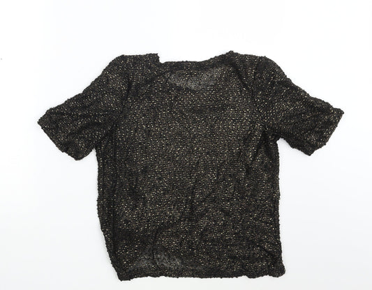 Womens UK Size 8 NEXT Gold Basic T-Shirt