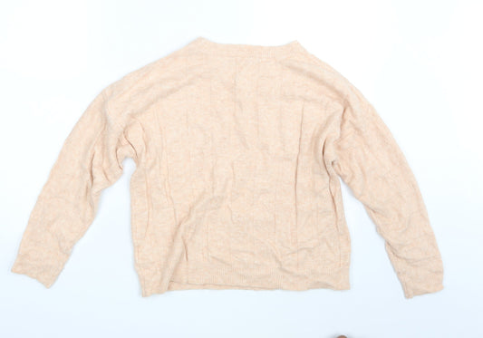 M&S Womens Orange Pullover Jumper Size 10