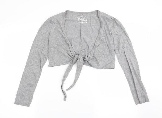 Womens UK Size 12 south Grey Wrap T-Shirt