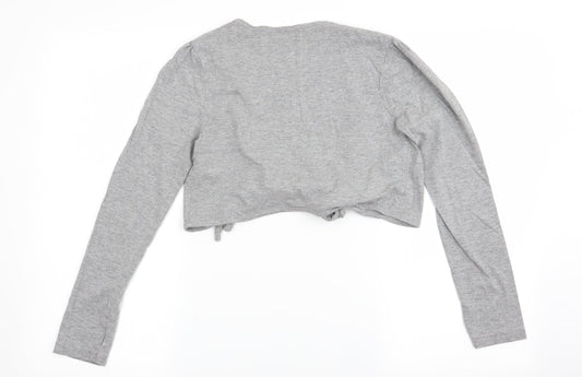 Womens UK Size 12 south Grey Wrap T-Shirt