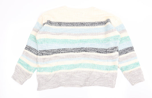 Womens UK Size 16 Spirit Multicoloured Pullover Jumper