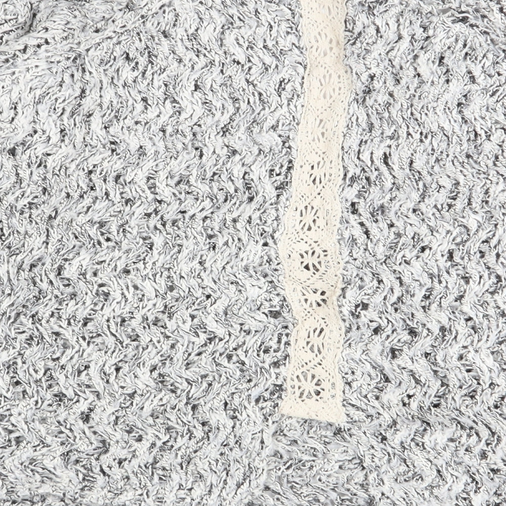 Womens UK Size S Zara Grey Pullover Jumper